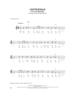 page one of Jambalaya (On The Bayou) (Harmonica)