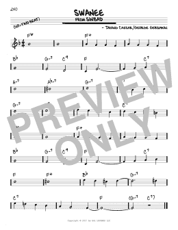 page one of Swanee (Real Book – Melody & Chords)