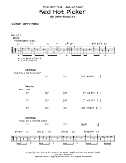page one of Red Hot Picker (Guitar Lead Sheet)