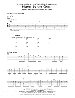 page one of Move It On Over (Guitar Lead Sheet)