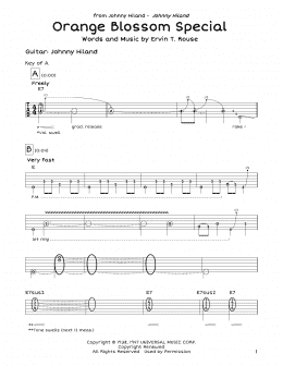 page one of Orange Blossom Special (Guitar Lead Sheet)