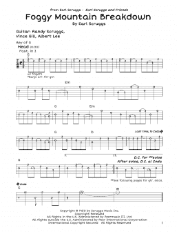 page one of Foggy Mountain Breakdown (Guitar Lead Sheet)