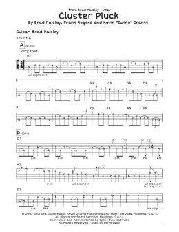 page one of Cluster Pluck (Guitar Lead Sheet)