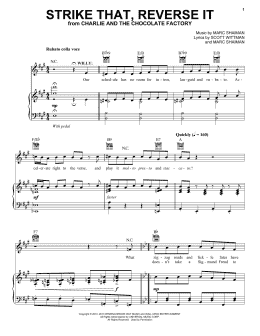 page one of Strike That, Reverse It (Piano & Vocal)