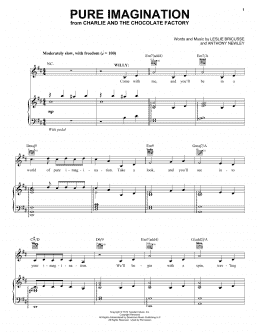 page one of Pure Imagination (Piano & Vocal)
