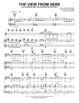 page one of The View From Here (Piano & Vocal)