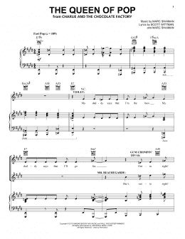 page one of The Queen Of Pop (Piano & Vocal)