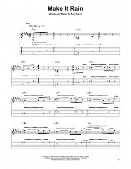 page one of Make It Rain (Guitar Tab (Single Guitar))