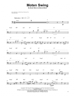 page one of Moten Swing (String Bass Transcription)