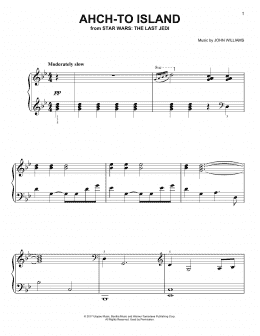 page one of Ahch-To Island (Easy Piano)