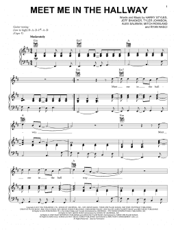 page one of Meet Me In The Hallway (Piano, Vocal & Guitar Chords (Right-Hand Melody))
