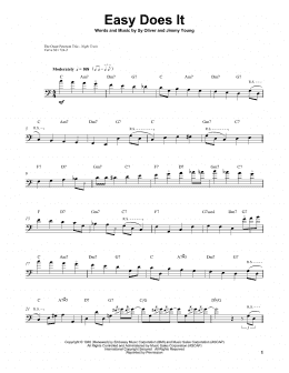 page one of Easy Does It (String Bass Transcription)