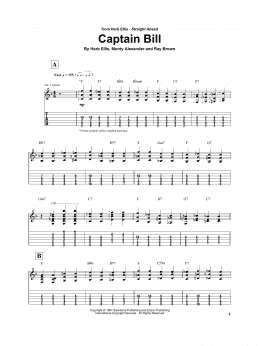 page one of Captain Bill (Electric Guitar Transcription)