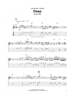 page one of Deep (Electric Guitar Transcription)