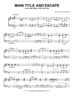 page one of Main Title And Escape (Piano Solo)