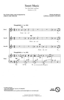 page one of Sweet Music (3-Part Treble Choir)