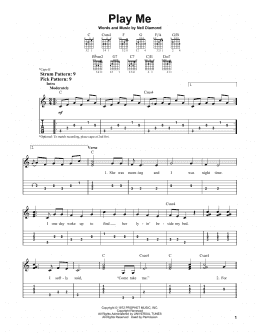 page one of Play Me (Easy Guitar Tab)