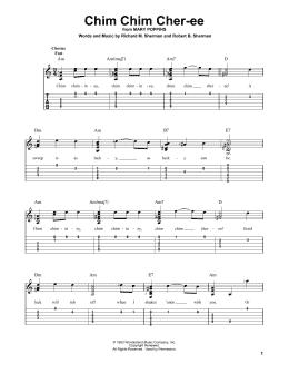 page one of Chim Chim Cher-ee (from Mary Poppins) (Solo Guitar)