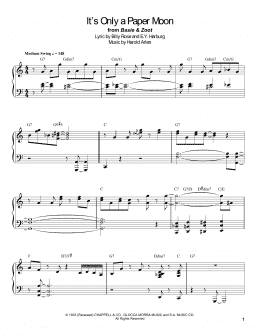 page one of It's Only A Paper Moon (Piano Transcription)
