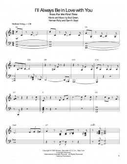 page one of I'll Always Be In Love With You (Piano Transcription)