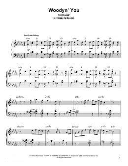 page one of Woodyn' You (Piano Transcription)