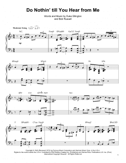 page one of Do Nothin' Till You Hear From Me (Piano Transcription)