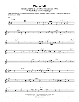 page one of Waterfall (Alto Sax Transcription)