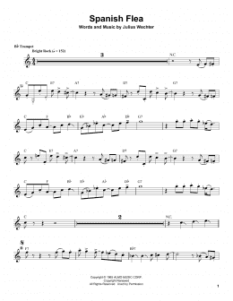 page one of Spanish Flea (Trumpet Transcription)
