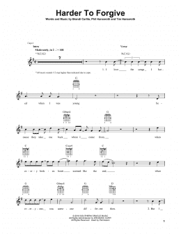 page one of Harder To Forgive (Solo Guitar)