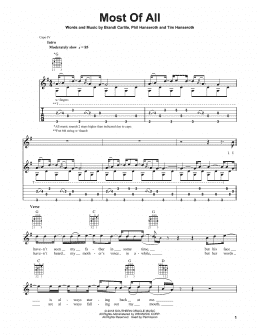 page one of Most Of All (Solo Guitar)
