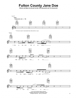 page one of Fulton County Jane Doe (Solo Guitar)