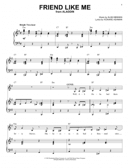 page one of Friend Like Me (from Aladdin) (Piano & Vocal)
