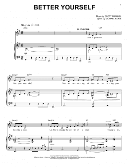 page one of Better Yourself (Piano & Vocal)