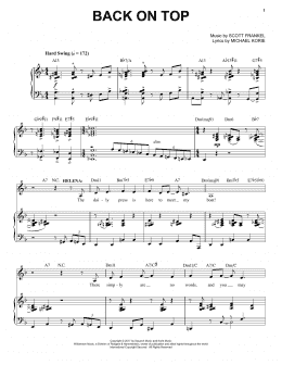page one of Back On Top (Piano & Vocal)