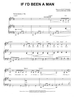 page one of If I'd Been A Man (Piano & Vocal)