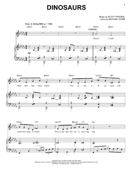 page one of Dinosaurs (Piano & Vocal)