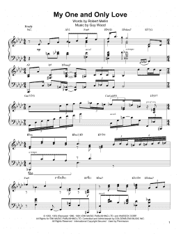 page one of My One And Only Love (Piano Transcription)
