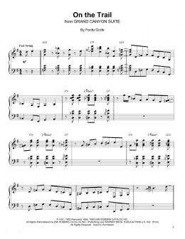 page one of On The Trail (Piano Transcription)