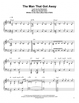 page one of The Man That Got Away (Piano Transcription)
