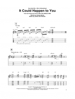 page one of It Could Happen To You (Electric Guitar Transcription)