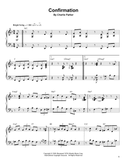 page one of Confirmation (Piano Transcription)