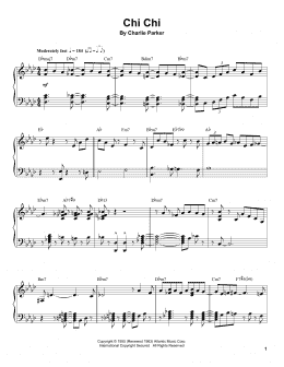 page one of Chi Chi (Piano Transcription)