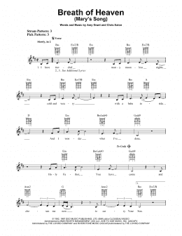 page one of Breath Of Heaven (Mary's Song) (Easy Guitar)