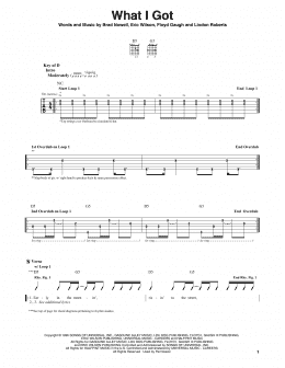 page one of What I Got (Guitar Lead Sheet)