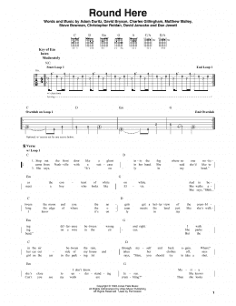 page one of Round Here (Guitar Lead Sheet)