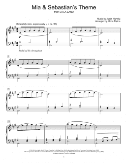 page one of Mia & Sebastian's Theme (from La La Land) (arr. Mona Rejino) (Educational Piano)