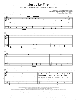 page one of Just Like Fire (Educational Piano)