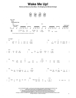 page one of Wake Me Up (Guitar Lead Sheet)