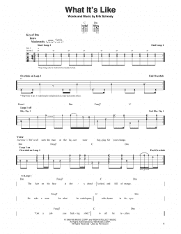 page one of What's It Like (Guitar Lead Sheet)
