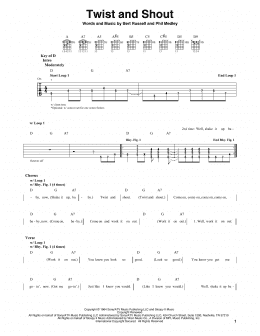 page one of Twist And Shout (Guitar Lead Sheet)